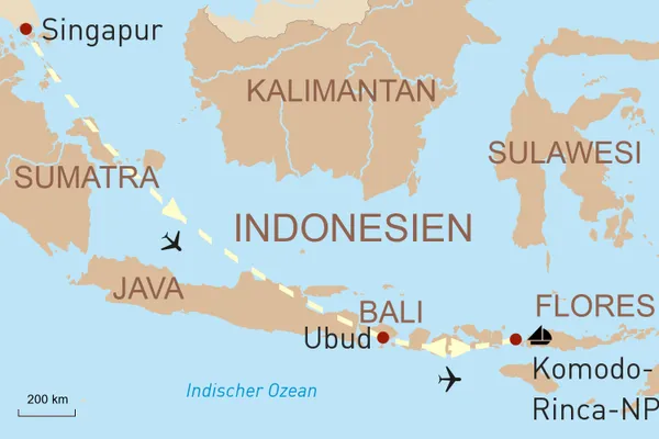 Singapur, Bali und eine traumhafte Kreuzfahrt im Komodo-Nationalpark