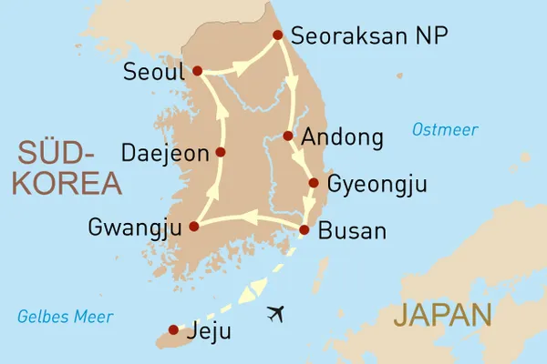 Südkorea- Welterbe-Tour