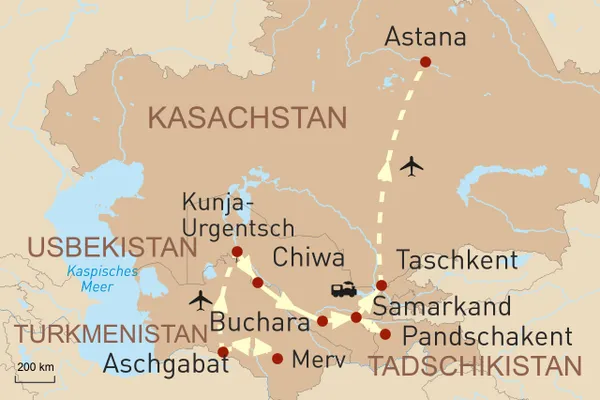 Terra Incognita - Geheimnisse entlang der Seidenstraße - Landkarte