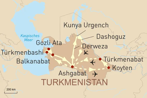 Turkmenistan: Das verborgene Herz der Seidenstraße entdecken