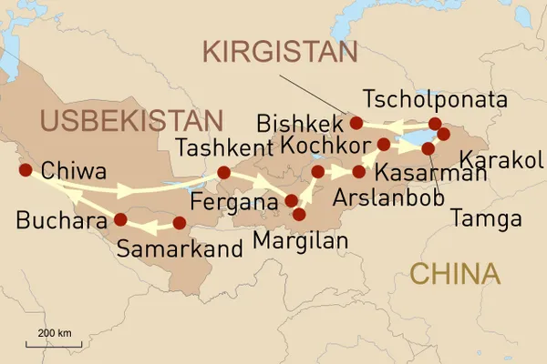 Kulturschätze und Naturlandschaften der Seidenstraße