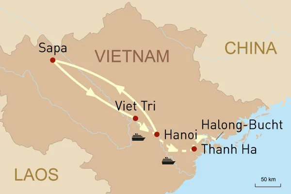 Vietnams grüner Norden und Kreuzfahrt auf dem Roten Fluss