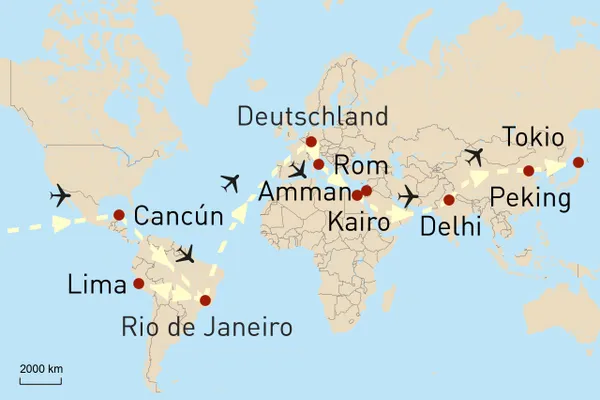 Unterwegs zu den 7 neuen Weltwundenr