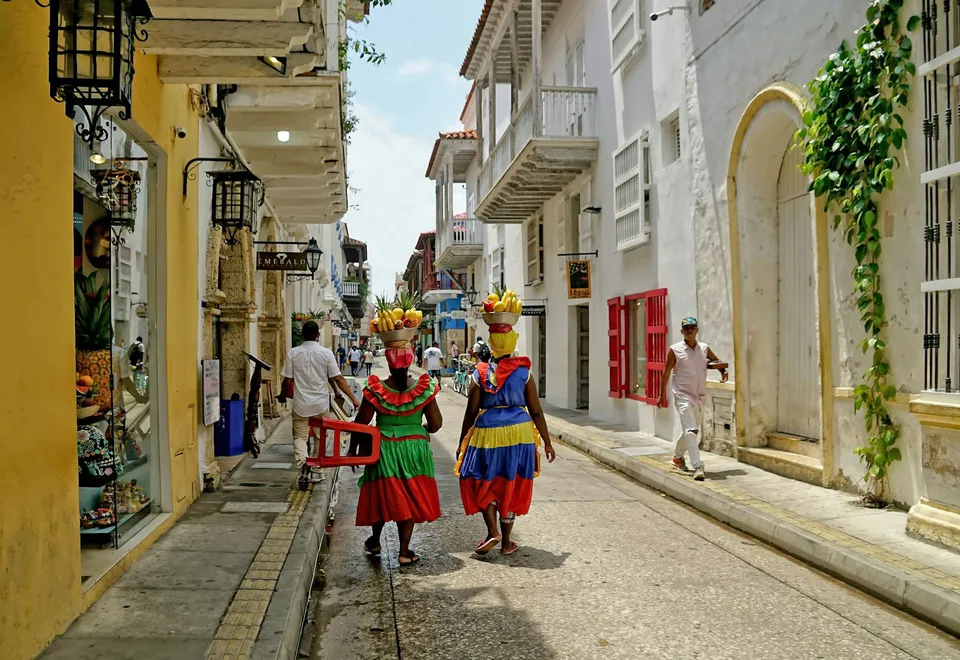 Straßenbild in Cartagena