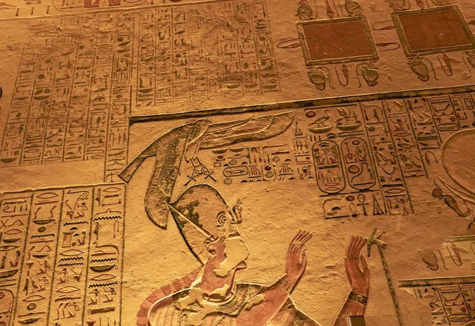 Detailansicht der Große Pyramide von Gizeh - Ägypten Reisen