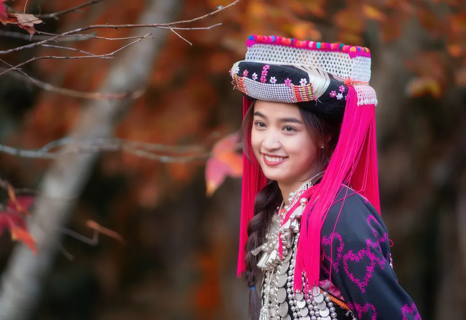 Frau gehörend zu der ethischen Minderheit Lisu