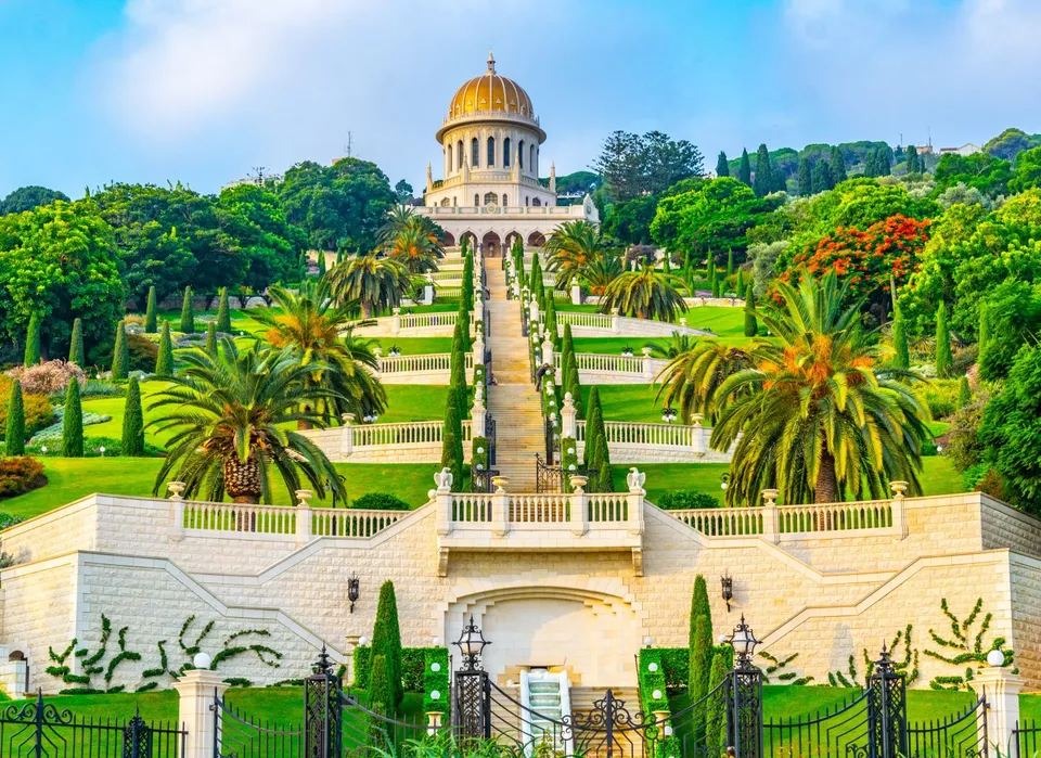 Bahai Gärten in Haifa, Israel
