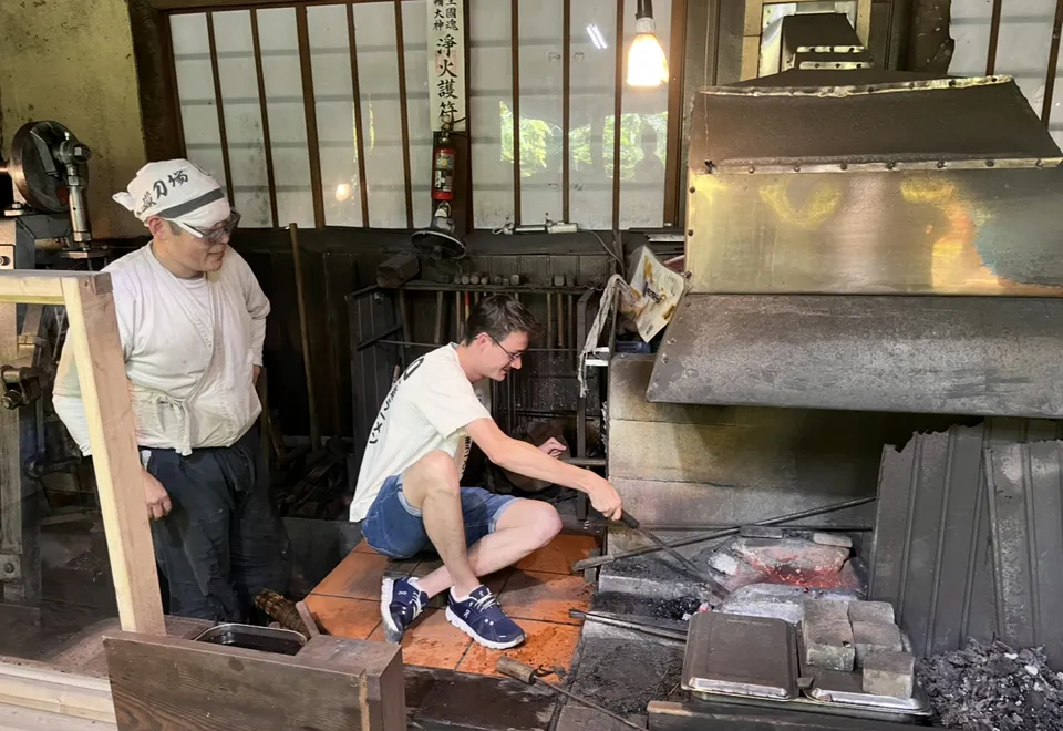 Niklas als Schwertschmiede