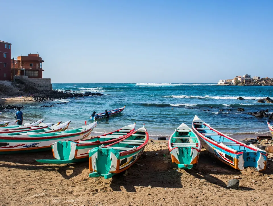 Eine Bucht in Ngor, Dakar