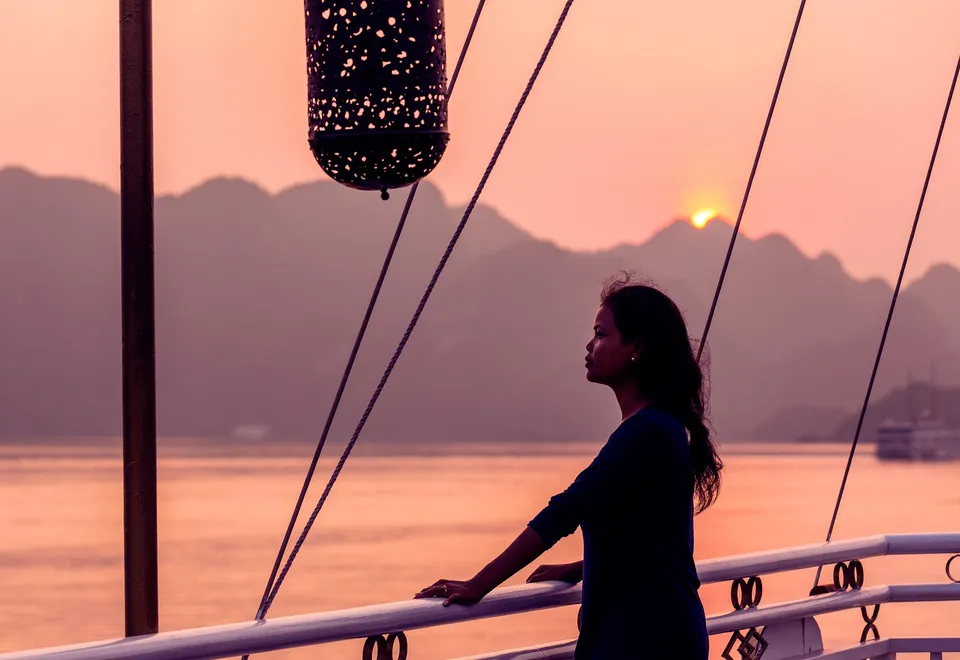 Sonnenuntergang in Vietnam